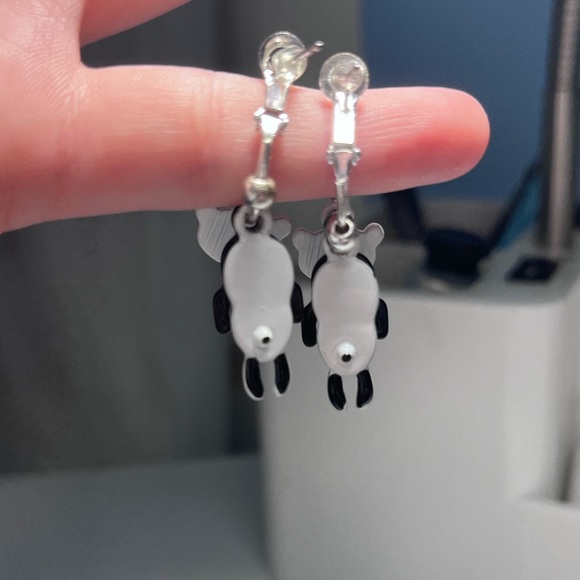 Panda Bear Earrings - Picture 2 of 2